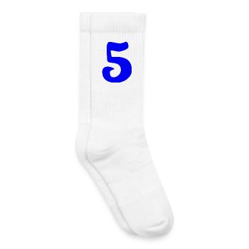 5. ANNIVERSARY. 5 YEARS. 5th ANNIVERSARY - Kids Tennis Socks - white - Right