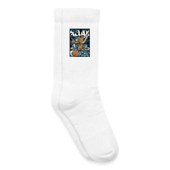 Relax Capybara Wellness Motiv - Kinder Tennissocken - Weiß - Rechts