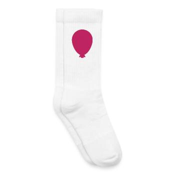 Balloon Shape - Kids Tennis Socks - white - Right