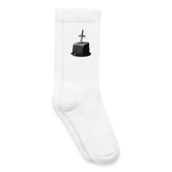 Schwert im Fels Excalibur - Kinder Tennissocken - Weiß - Rechts