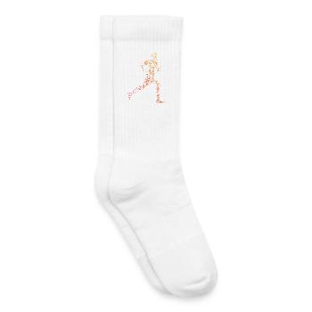 Geschenkidee für einen Running mit Running - Kinder Tennissocken - Weiß - Rechts
