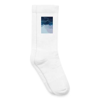 Northern Lights over Blue Mountains - Kids Tennis Socks - white - Right