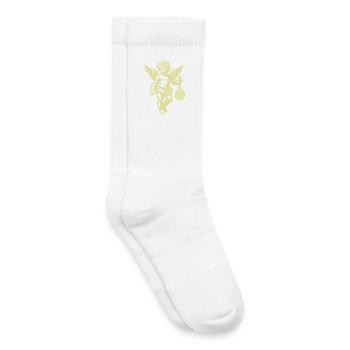 Tennis, Fun Shirt Angel Cherub Retro Renaissance - Chaussettes de tennis bio enfant - blanc - Droite