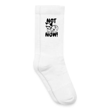 Nicht jetzt - Kinder Tennissocken - Weiß - Rechts