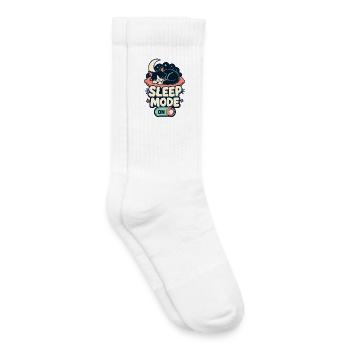 SLEEP MODE ON Cat - Kids Tennis Socks - white - Right