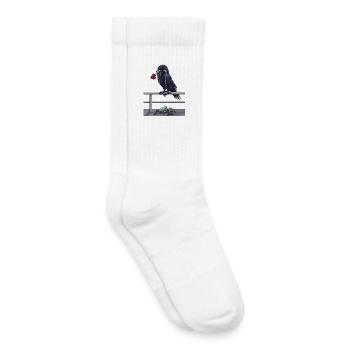 Raven est éprise - Chaussettes de tennis bio enfant - blanc - Droite