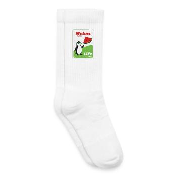 Melon Life Pinguin - Kinder Tennissocken - Weiß - Rechts
