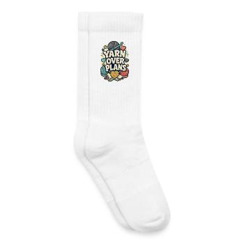 FIL PLUTÔT QUE PLANS - Chaussettes de tennis bio enfant - blanc - Droite
