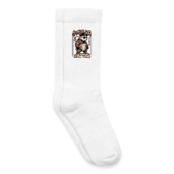 Japanischer Gang Pandabär Mit Tattoos - Kinder Tennissocken - Weiß - Rechts
