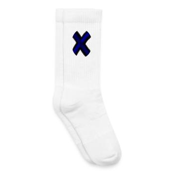 Neon X-Cross Blue - Kids Tennis Socks - white - Right