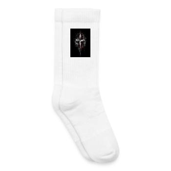 Cross Splash Grunge - Chaussettes de tennis bio enfant - blanc - Droite