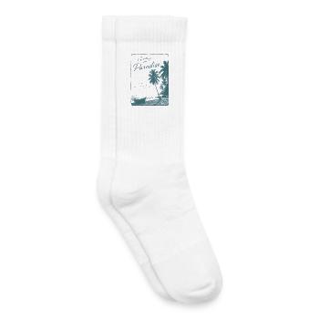 Grüße aus Retro Paradise - Kinder Tennissocken - Weiß - Rechts