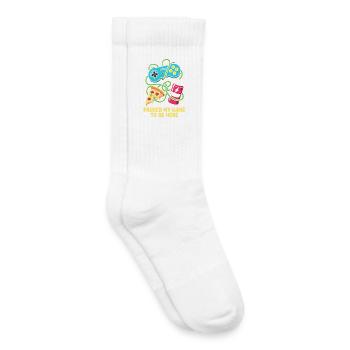 Ich habe mein Spiel für dich pausiert - Kinder Tennissocken - Weiß - Rechts