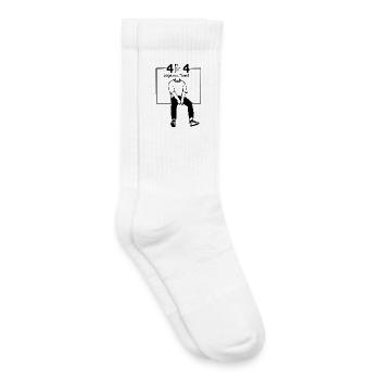 geek humor -error 404 - Kids Tennis Socks - white - Right