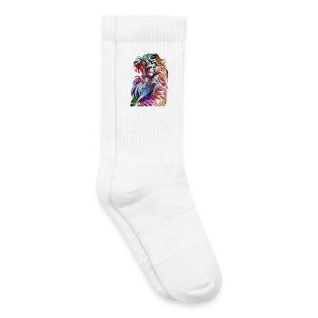 The Lion's Symphony of Colors - Kids Tennis Socks - white - Right