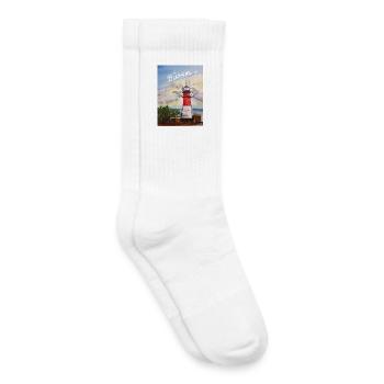 EG Büsum I Vacances I Phare I Mer du Nord I Mer - Chaussettes de tennis bio enfant - blanc - Droite