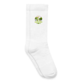 Cadeau mignon Mamasaurus Rex 2020 pour les mamans - Chaussettes de tennis bio enfant - blanc - Droite