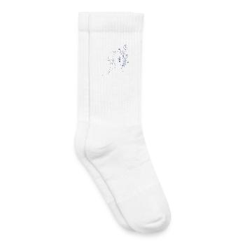Mystische Frau Blumenillustration - Kinder Tennissocken - Weiß - Rechts