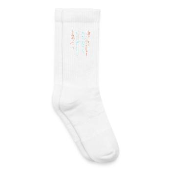 Magie Kalligrafie - ABSTRAKT - Kinder Tennissocken - Weiß - Rechts