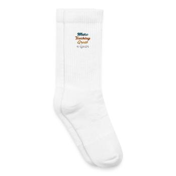 Inspirez un enseignement de qualité - Chaussettes de tennis bio enfant - blanc - Droite