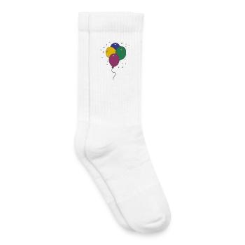 balloons 3 times - Kids Tennis Socks - white - Right