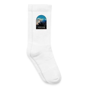 Parc naturel regional du Vercors - Chaussettes de tennis bio enfant - blanc - Droite