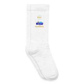 Coole Opas fahren Wohnmobil - Kinder Tennissocken - Weiß - Rechts