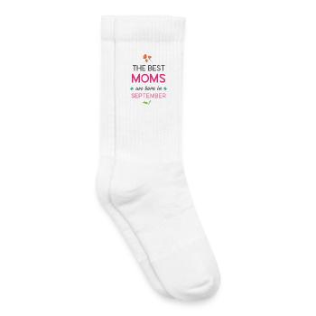 Die besten Mütter werden im September geboren - Kinder Tennissocken - Weiß - Rechts