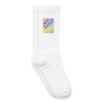Adam t-shirt nuage de mots t-shirt idée cadeau - Chaussettes de tennis bio enfant - blanc - Droite