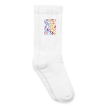 t-shirt Aci Castello word cloud t-shirt - Chaussettes de tennis bio enfant - blanc - Droite