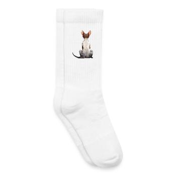 Cornish Rex Katze - Kinder Tennissocken - Weiß - Rechts