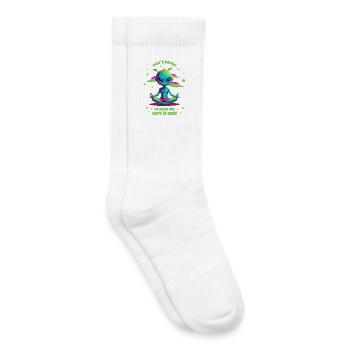 Alien Regulates this ! - Kids Tennis Socks - white - Right