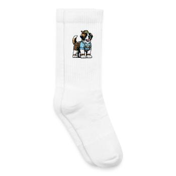 Saint-Bernard Dog Bavaria - Chaussettes de tennis bio enfant - blanc - Droite
