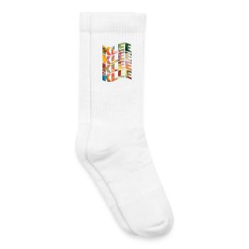 Paul Klee T-Shirt mit Text-Welleneffekt - Kinder Tennissocken - Weiß - Rechts