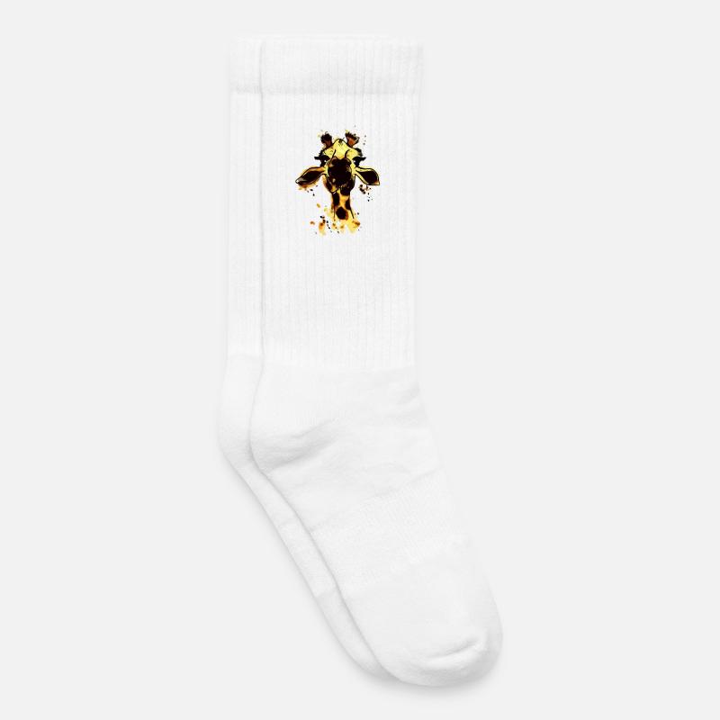 Giraffe - Kinder Tennissocken - Weiß