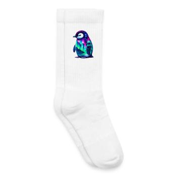 Aurora Borealis Pinguin - Kinder Tennissocken - Weiß - Rechts