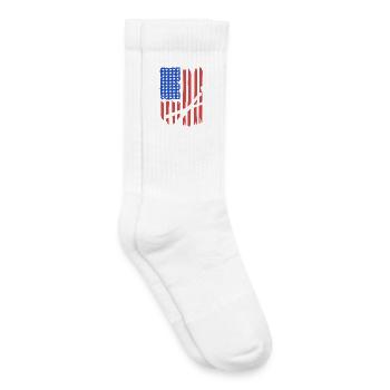 Drumstick Amerikanische Flagge - Kinder Tennissocken - Weiß - Rechts