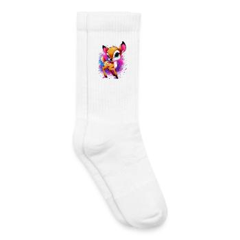 Faon - Chaussettes de tennis bio enfant - blanc - Droite
