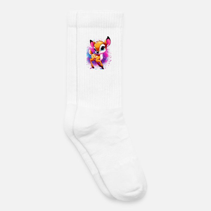 Faon - Chaussettes de tennis bio enfant - blanc