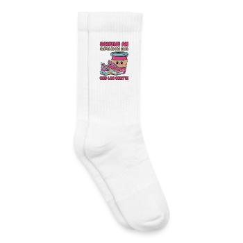 Shoes on, coffee in hand - and off you go! - Kids Tennis Socks - white - Right