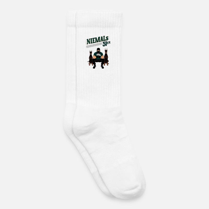 Niemals 31ER - Kinder Tennissocken - Weiß