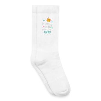 I am Ready for Summer - Kids Tennis Socks - white - Right