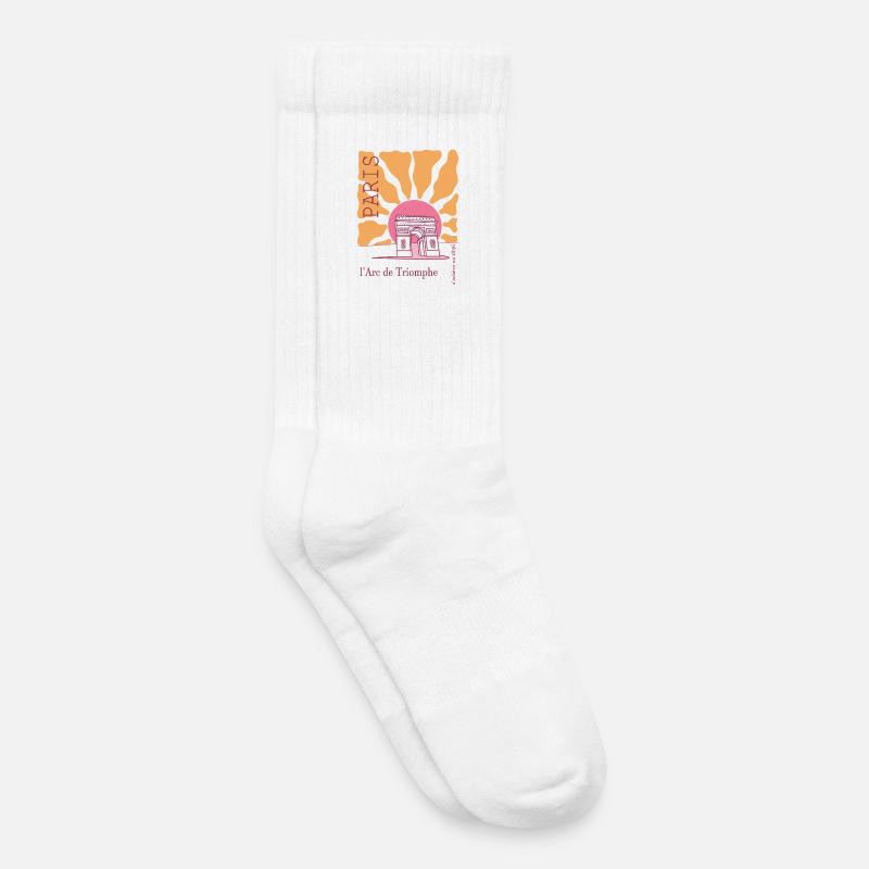 Frankreich arc de triomphe - Kinder Tennissocken - Weiß