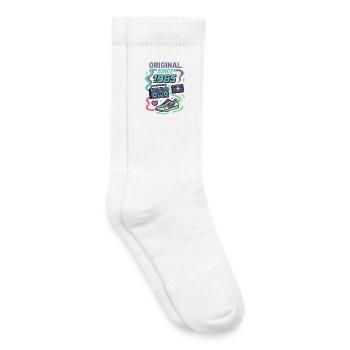 Original depuis 1985 - Année de naissance 1985 - Chaussettes de tennis bio enfant - blanc - Droite