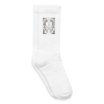 A vindetta hè ghjusta - Chaussettes de tennis bio enfant - blanc - Droite