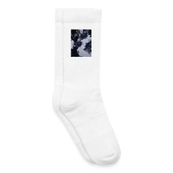 The Big Clouds Silhouettes of the Sky - Kids Tennis Socks - white - Right