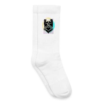 The Heart of Death ☠ - Kids Tennis Socks - white - Right