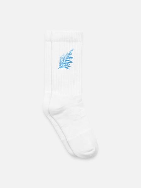 Blaues Farnkraut - Kinder Tennissocken - Weiß