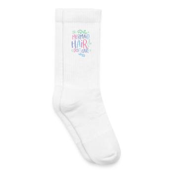 Mermaid hair don´t care 80s Retro Pastellfarben - Kinder Tennissocken - Weiß - Rechts
