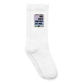 E-MAIL DE RÉUNION DE BUREAU DRÔLE - Chaussettes de tennis bio enfant - blanc - Droite